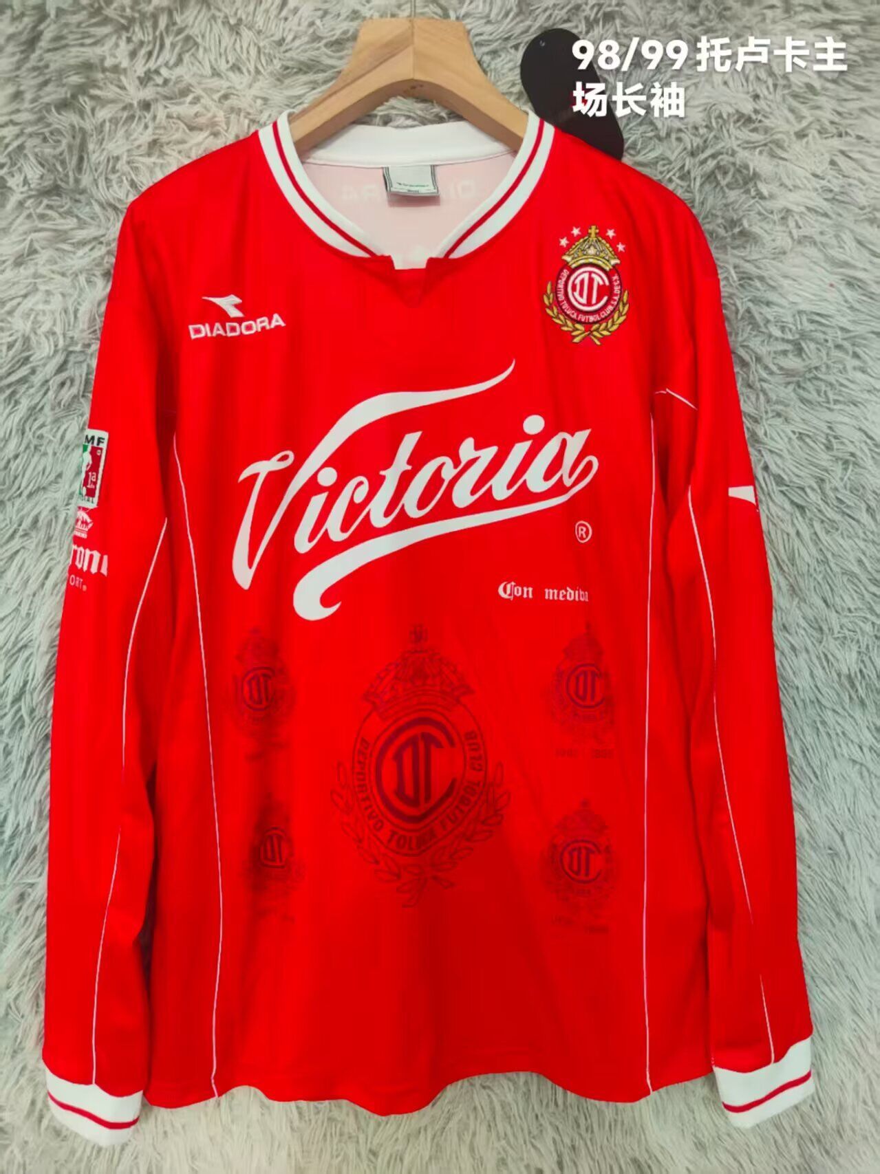 TOLUCA 98-99 Manga larga — Club Retro