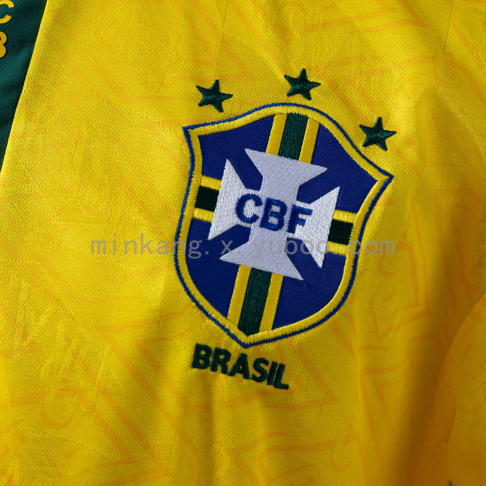 Retro Brazil 91/93 home S-XXL
