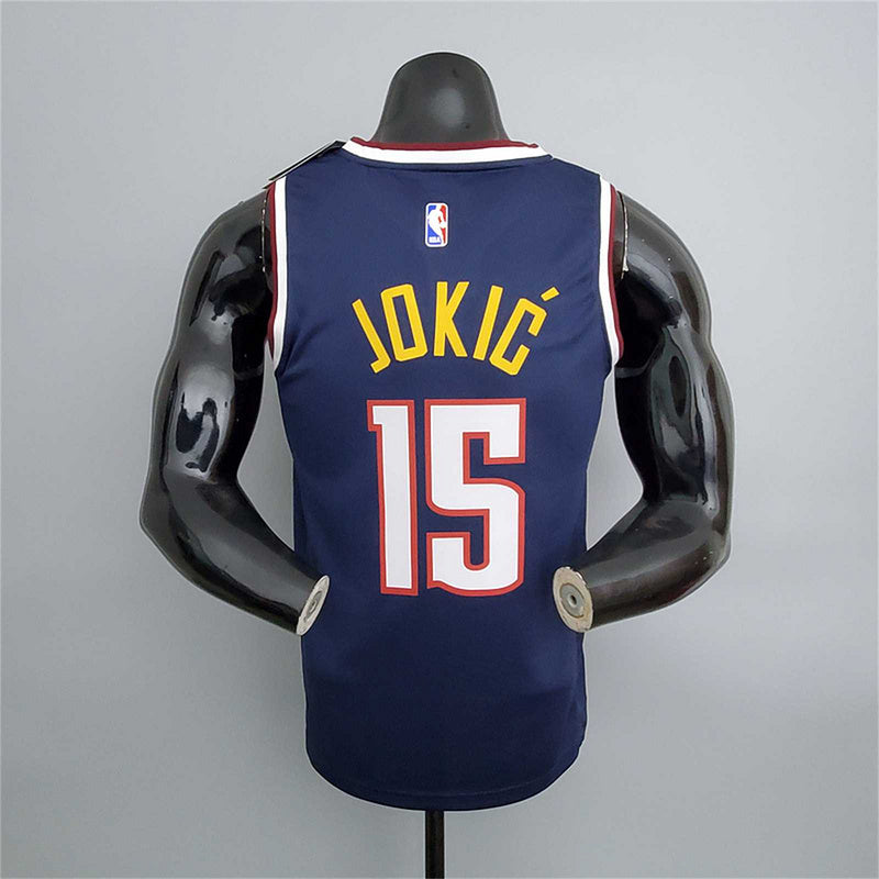 Nuggets Jokic #15 Navy Blue