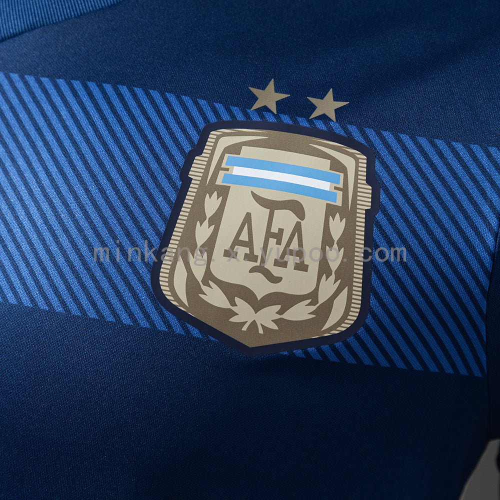 Argentina 2014 Away Player Version Retro Jersey S-3XL