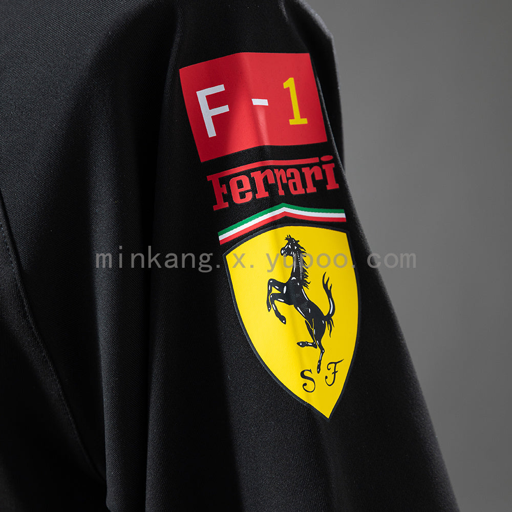 Scuderia Ferrari F1 2025 Black Polo S-3XL