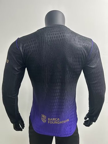 26-27 FCB Away Player version Long Sleeve S-3XL — Jsonwang 26/27