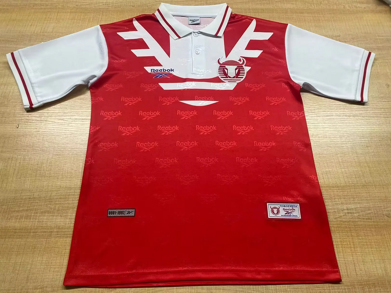 97-98 Toros Neza home Retro Long sleeve soccer jersey size S-2XL