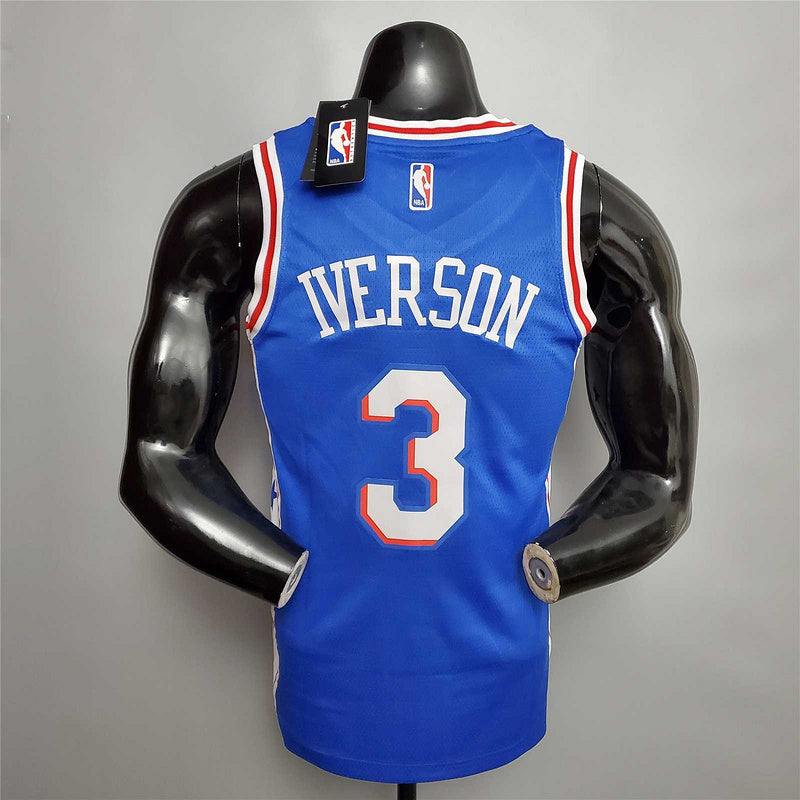 Iverson #3 Detroit Pistons blue