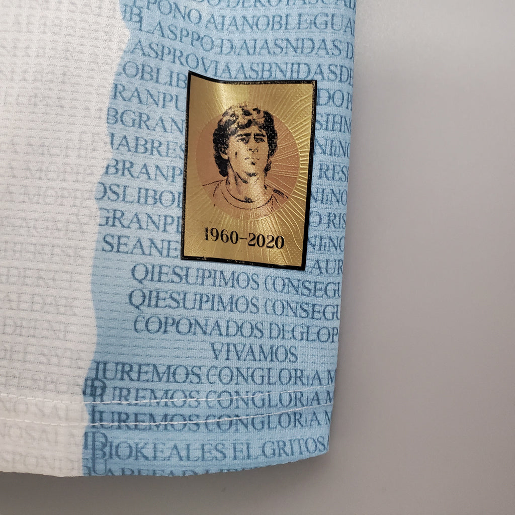 2021 Argentina Commemorative Edition White Blue S-XXL