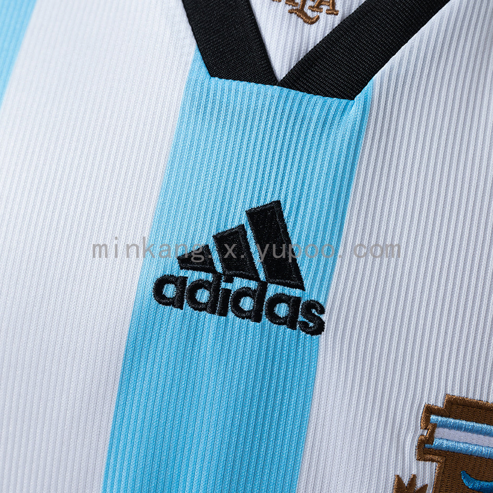Argentina 1998 Home Long Sleeve Retro Jersey S-XXL