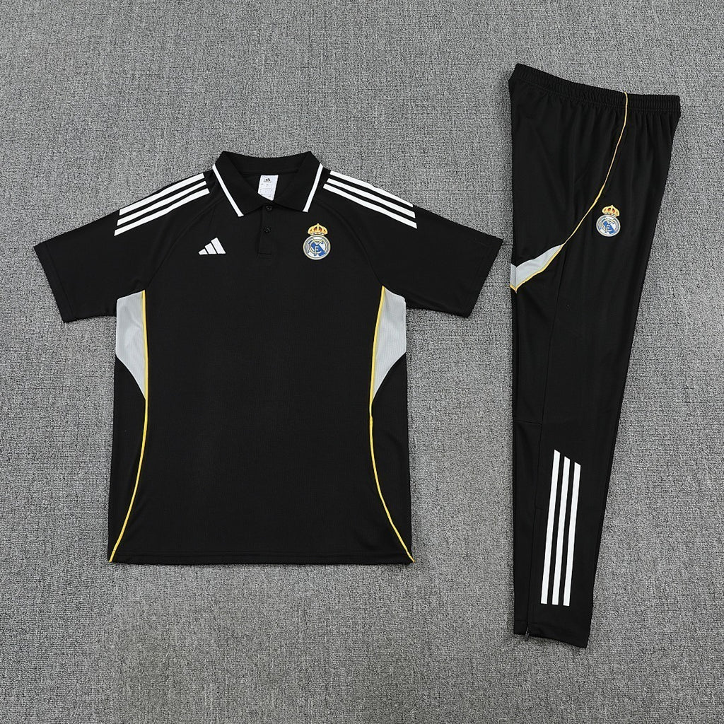 Real Madrid 2025/26 Black POLO Suit