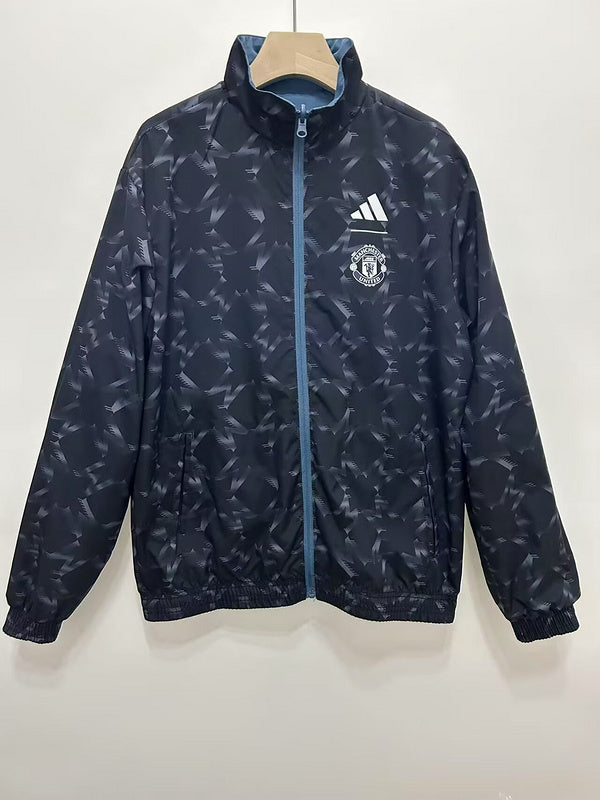 25-26 Manchester United blue reversible windbreaker