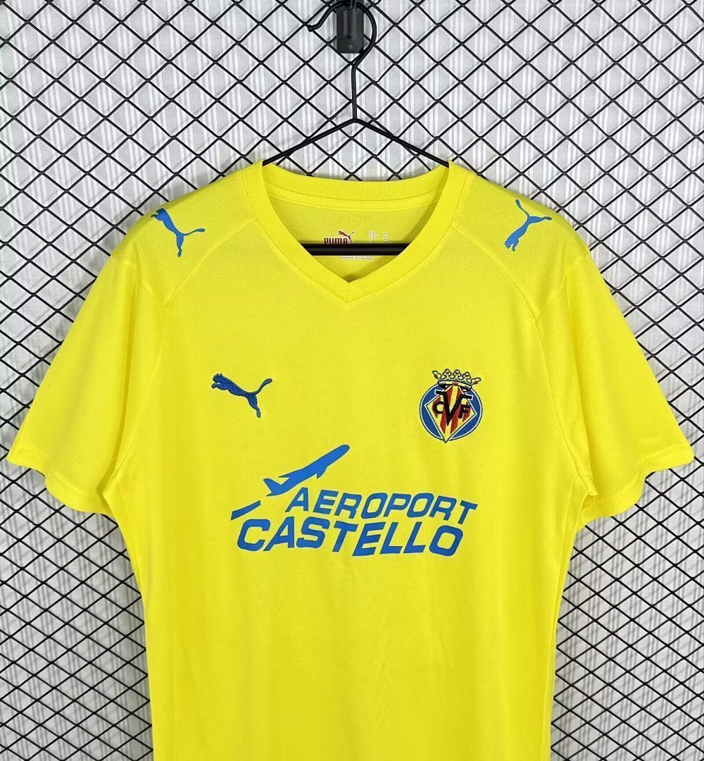 Retro Villarreal CF 2008/09 Home Jersey Size S-2XL