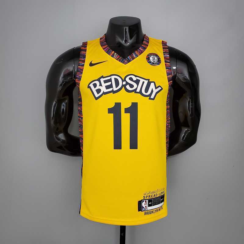 Irving#11 Brooklyn Nets Commemorative Edition Yellow