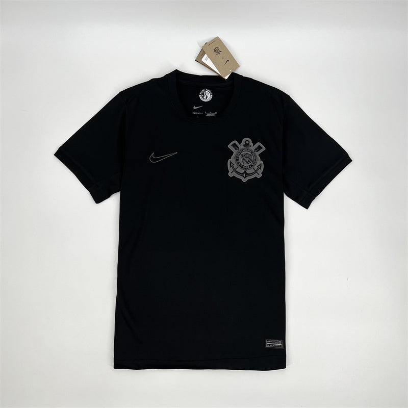 24-25 Corinthians away black soccer jersey