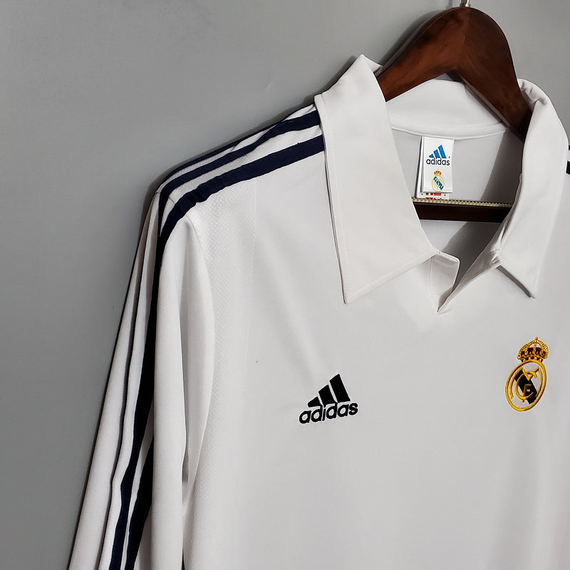 01-02 Real Madrid home long-sleeved