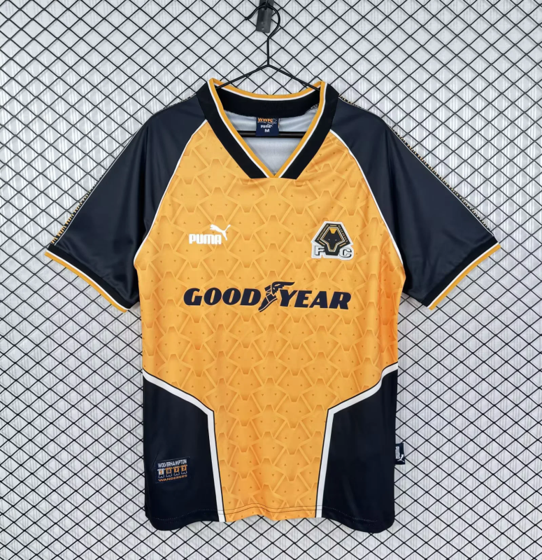 Retro Wolverhampton Wanderers 1996/98 home soccer jersey size S-2XL