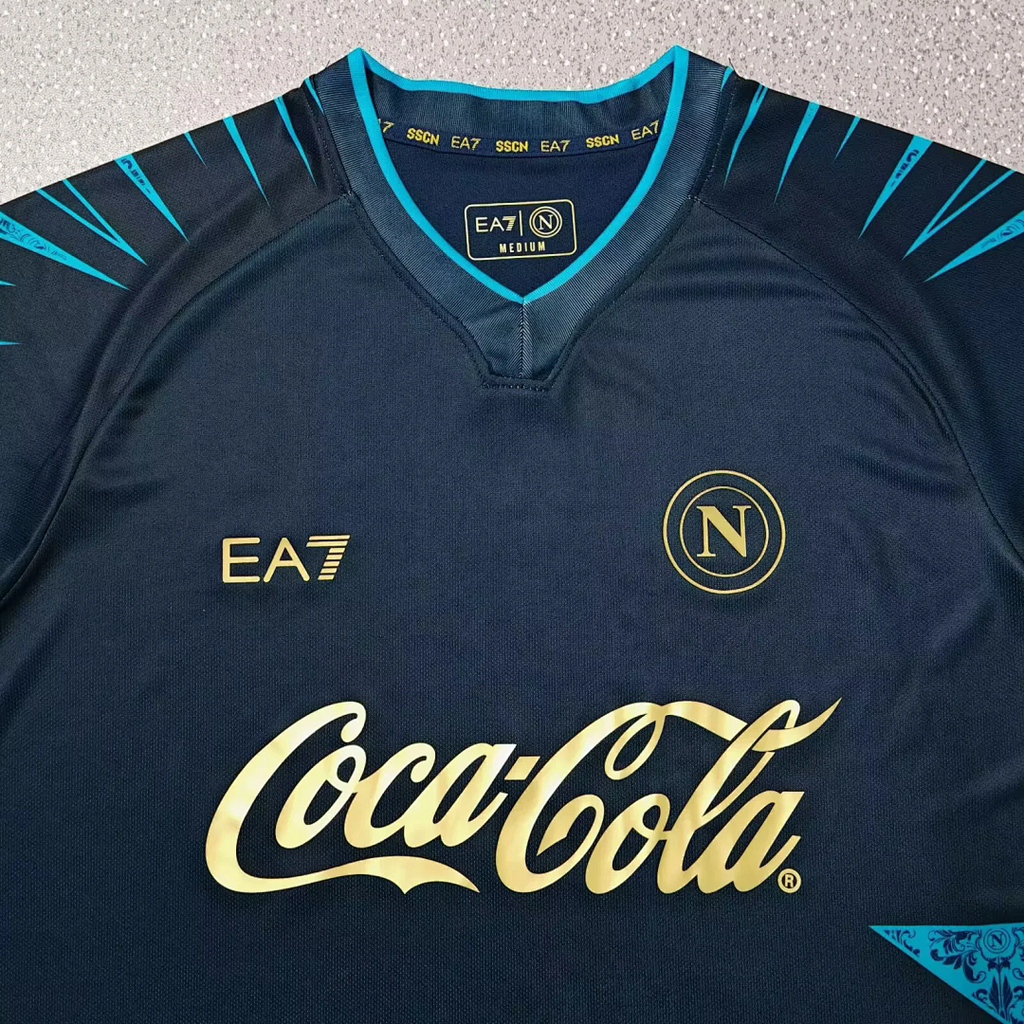 Naples Napoli 2025/26 Blue Pre-Match Training Jersey