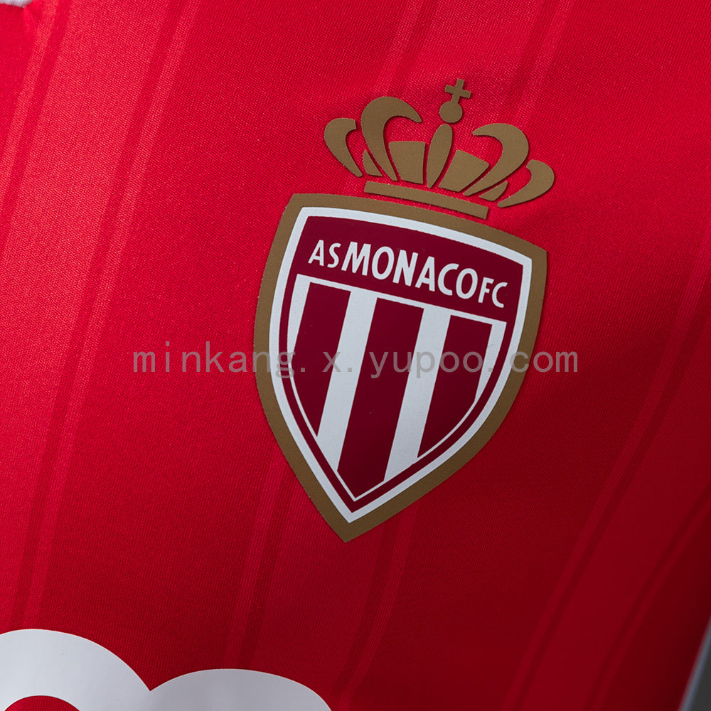 Monaco 25/26 Player Version Home Jersey S-3XL