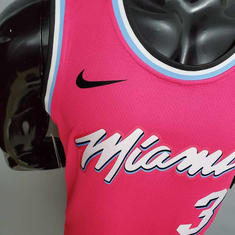WADE #3 Miami Heat V-neck pink