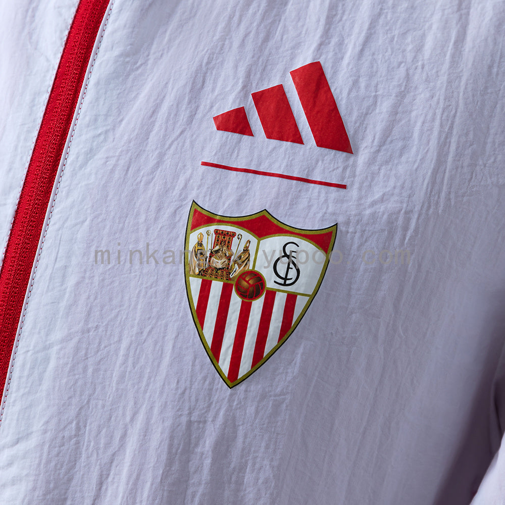 Sevilla Reversible Jacket Windbreaker - Red &amp; White S-XXL