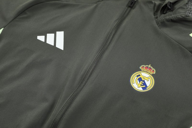 Real Madrid 2025/26 Dark Green Windbreaker suit S-2XL