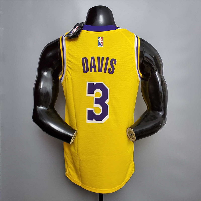 DAVIS #3 Lakers Round neck yellow