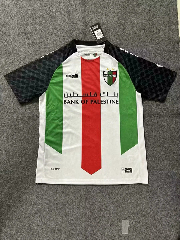 25-26 Palestino white green and red jersey
