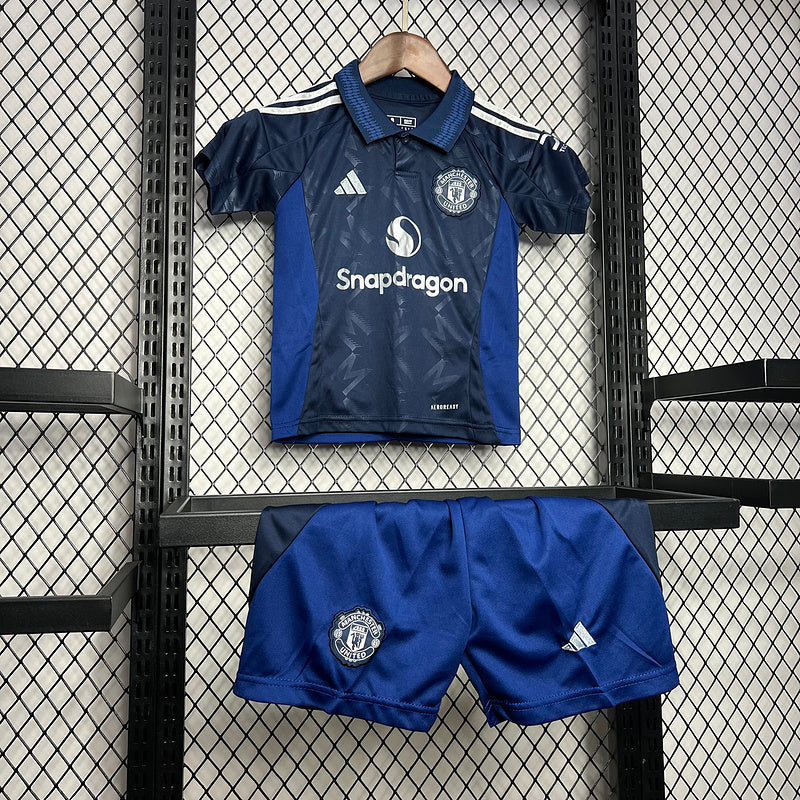 24-25 Manchester United dark blue kid kit