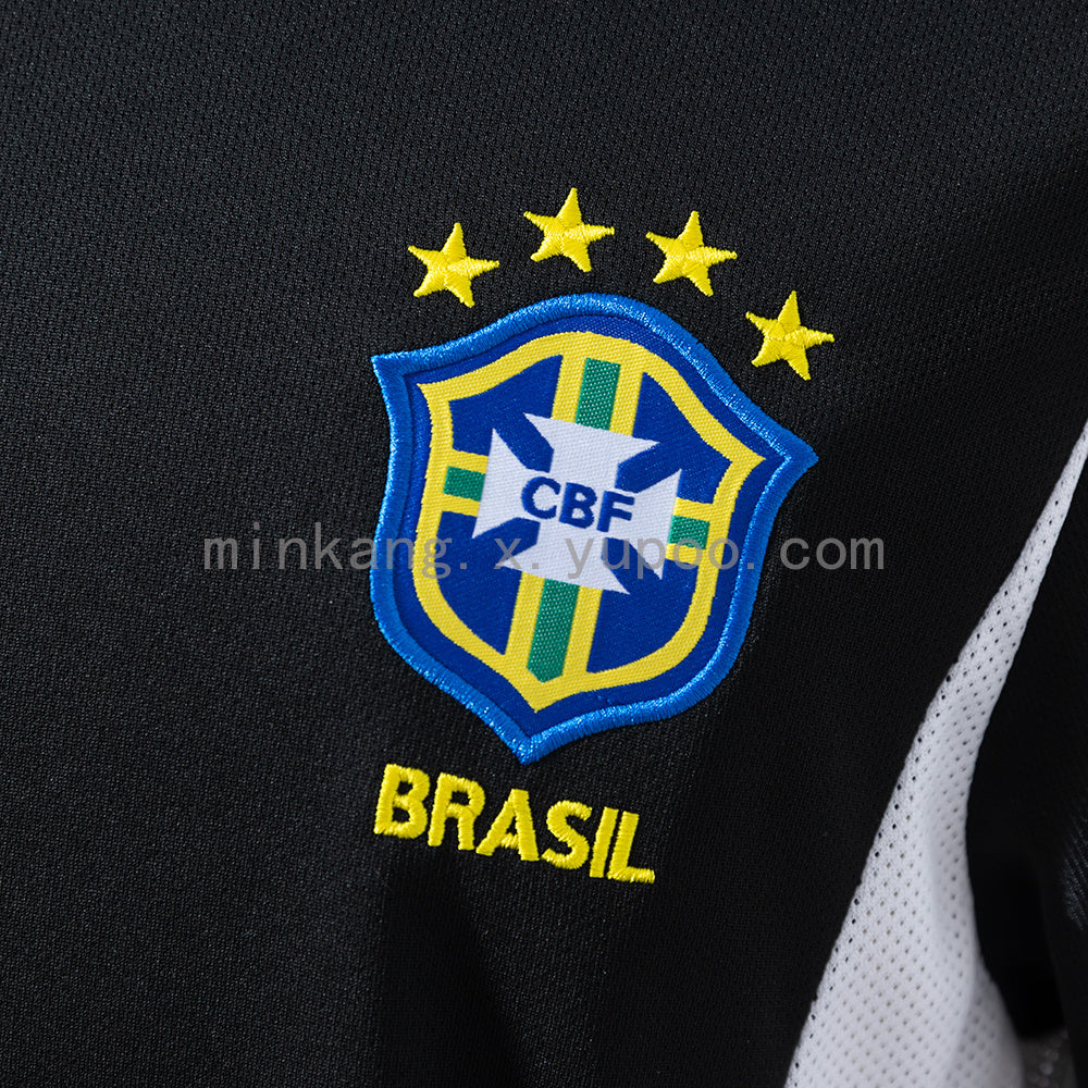 Brazil 2002 Goalkeeper Black Jersey S-XXL