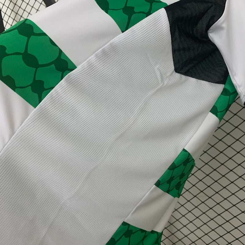 25-26 Palestino green and white jersey