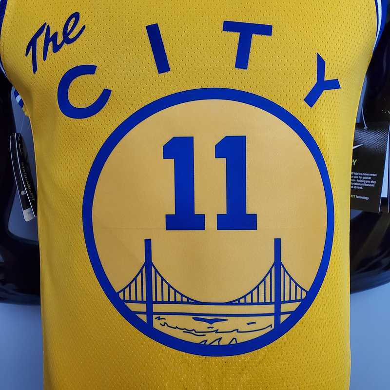 Tram version THOMPSON#11 Golden State Warriors yellow