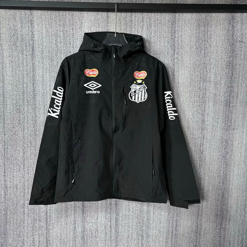25-26 Santos black windbreaker