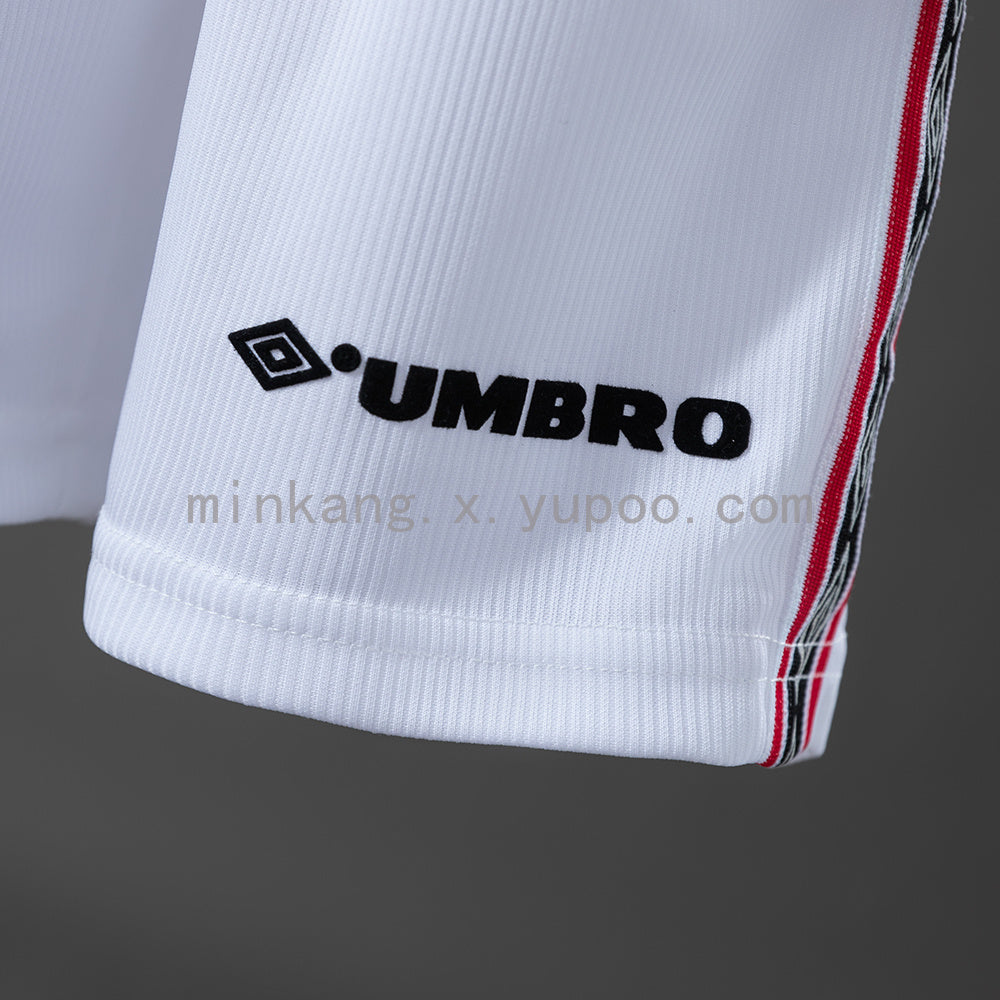 M-U 98/99 Home Retro Long Sleeve Kids Kit Jersey SIZE 16-28