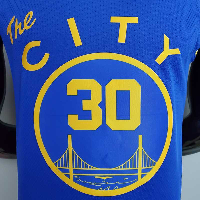 Tram version CURRY#30 Golden State Warriors blue