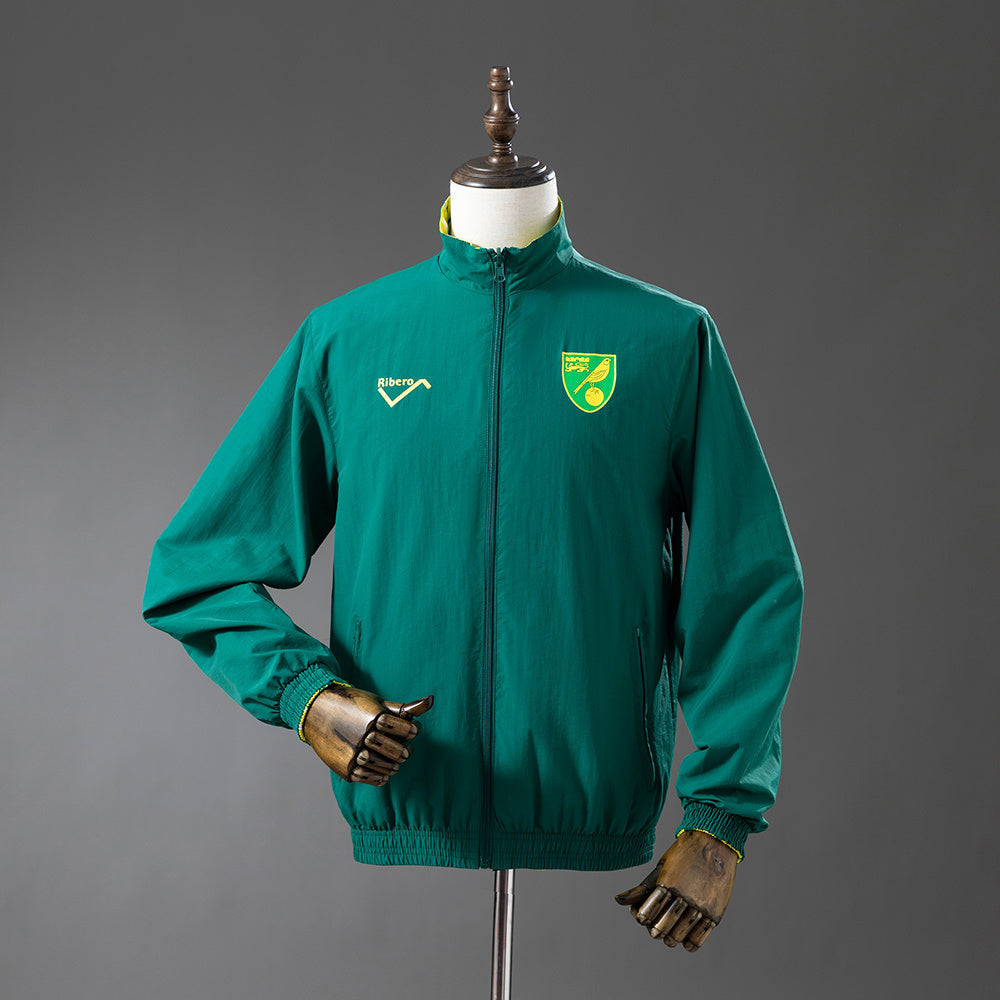 Norwich City Reversible Jacket Windbreaker - Blue &amp; Yellow S-XXL