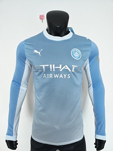 26-27 Manchester City Home Player version Long Sleeve S-3XL — Jsonwang 26/27