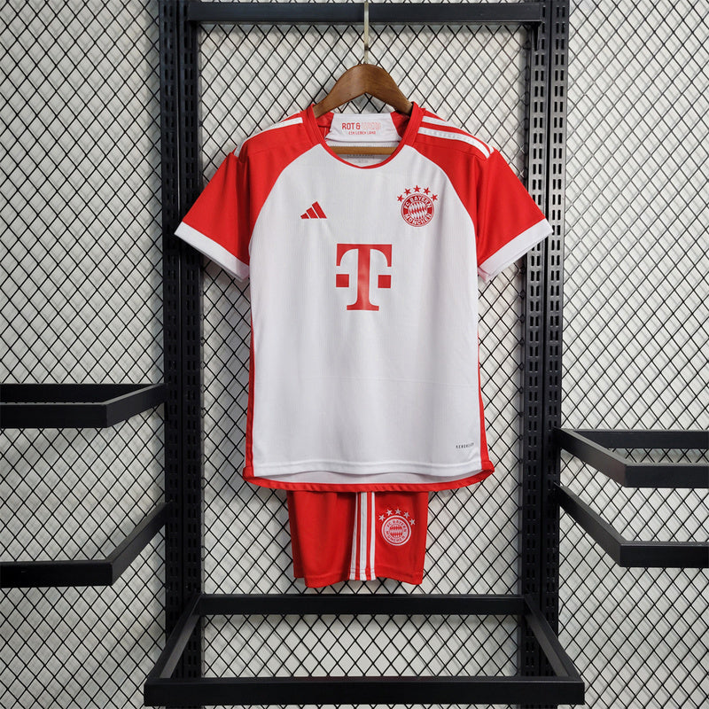 23-24 Bayern home kids kit