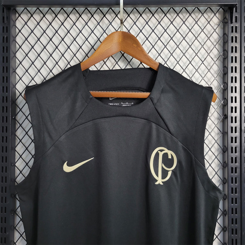 23-24 Corinthian Black Tank Top Training T