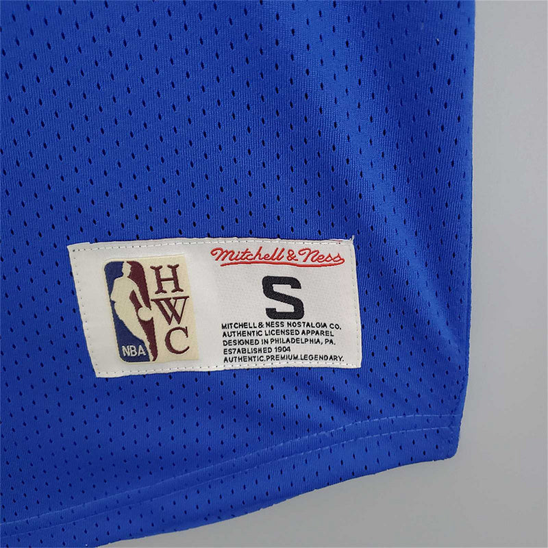 Mitchellness 76ers Blue No. 3 Iverson Retro Mesh Short Sleeve S-XXL