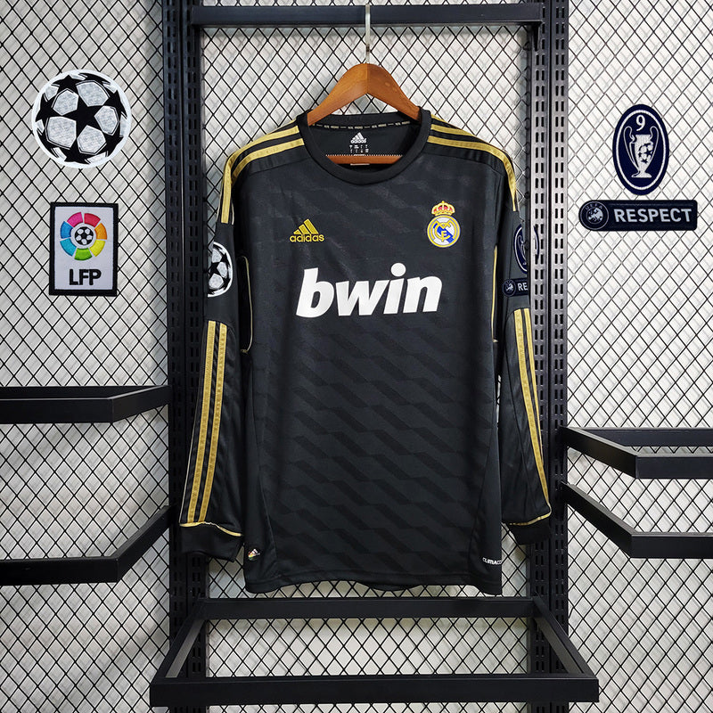 11-12 Real Madrid away black long sleeve