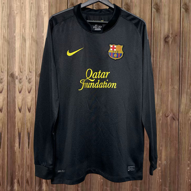 11-12 Barcelona away retro long sleeve jersey