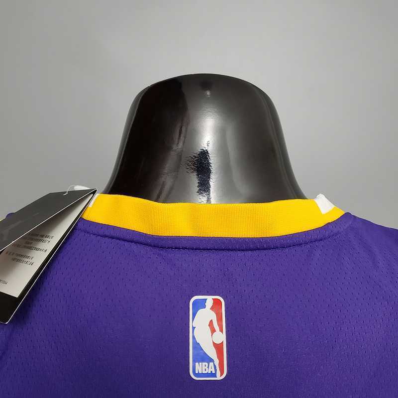 New Lakers Jordan JAMES#6 Theme Purple Round Neck