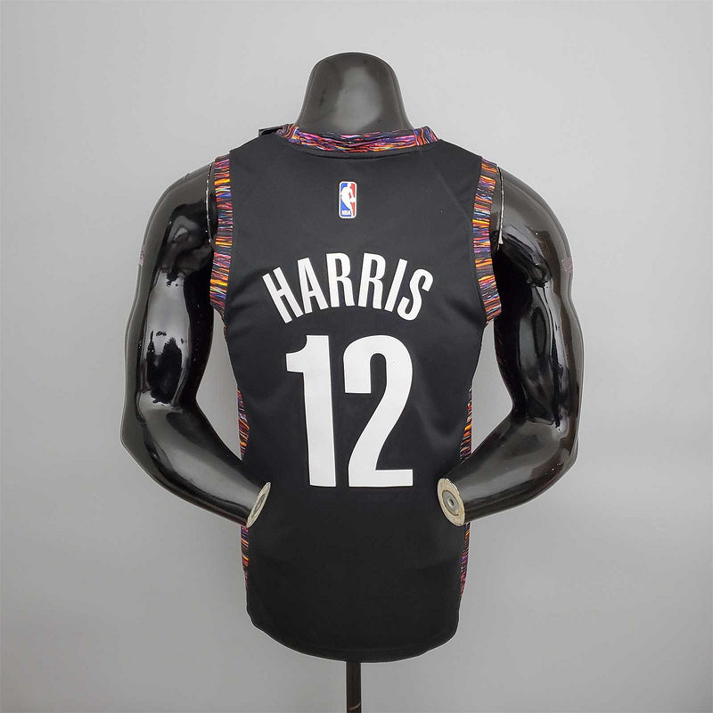 harris#12 Brooklyn Nets City version black