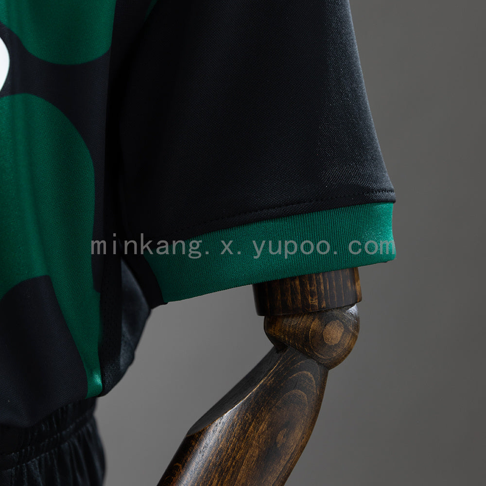 Sporting Lisbon 25/26 Kids Kit Alternative Jersey Black Size：16-28