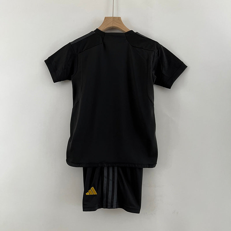 23-24 Real Madrid third away black kid kit