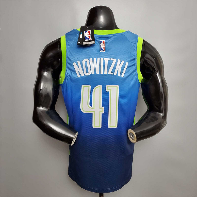 Nowitzki #41 Dallas Mavericks blue idol